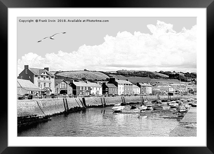Aberaeron Harbour (Artistic effect) Framed Mounted Print by Frank Irwin