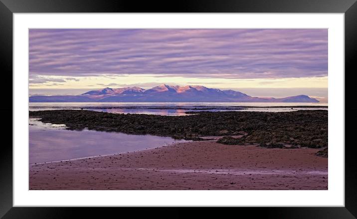 Early morning Arran Framed Mounted Print by jane dickie
