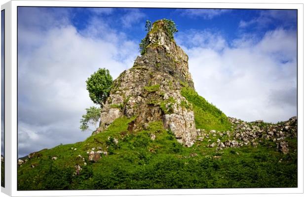 Castle Ewen,fairy Glen Isle of Skye Canvas Print by jane dickie