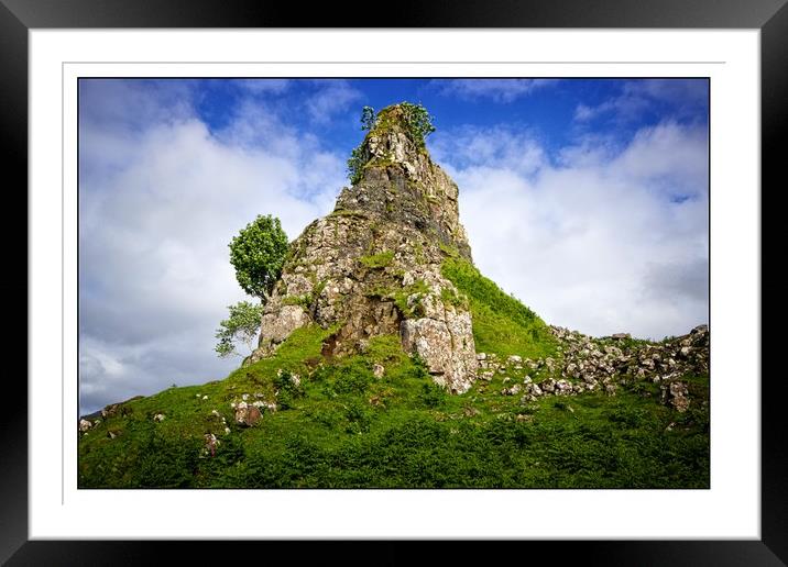 Castle Ewen,fairy Glen Isle of Skye Framed Mounted Print by jane dickie