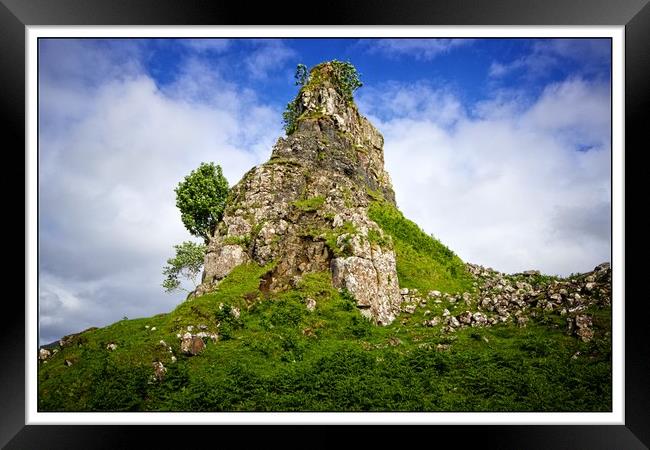 Castle Ewen,fairy Glen Isle of Skye Framed Print by jane dickie