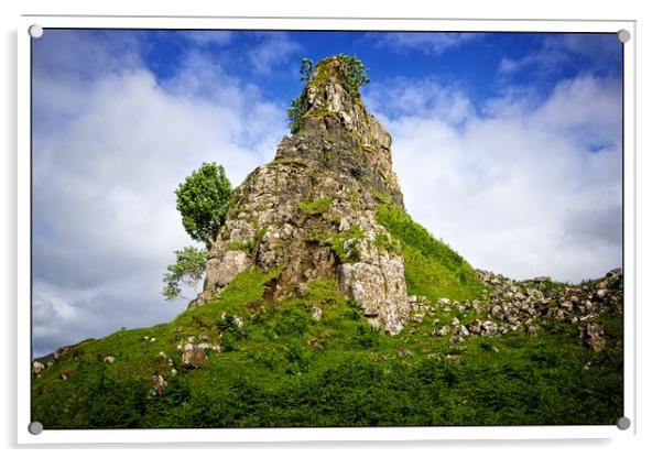 Castle Ewen,fairy Glen Isle of Skye Acrylic by jane dickie