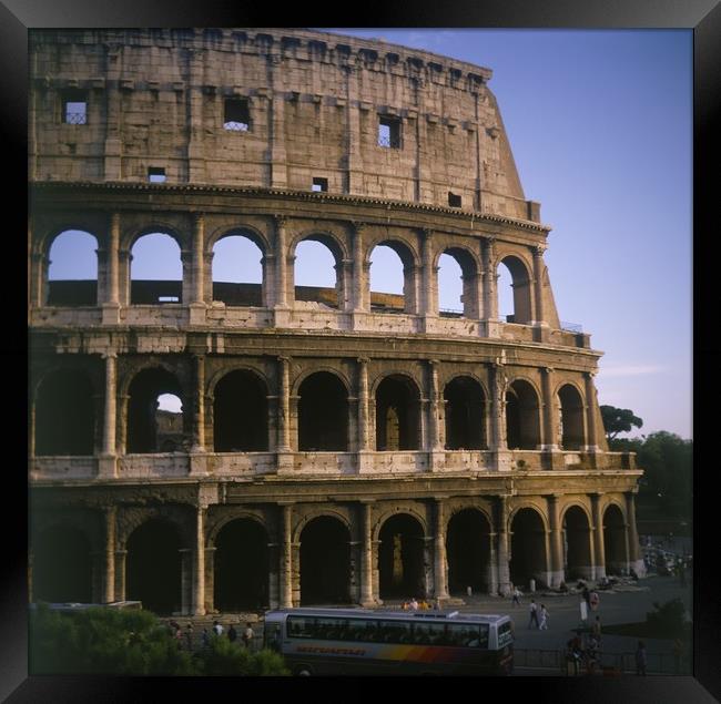 The Majestic Colosseum Framed Print by Luigi Petro