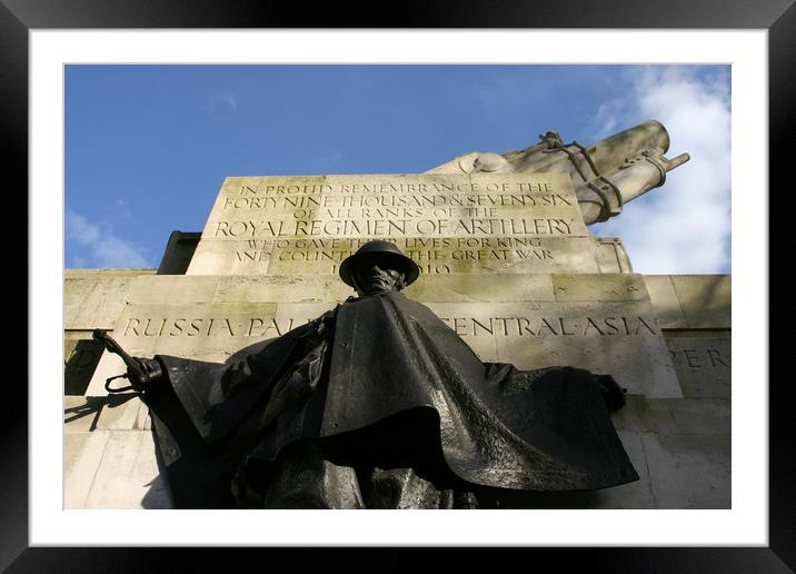 Royal Artillery memorial London,UK. Framed Mounted Print by Luigi Petro