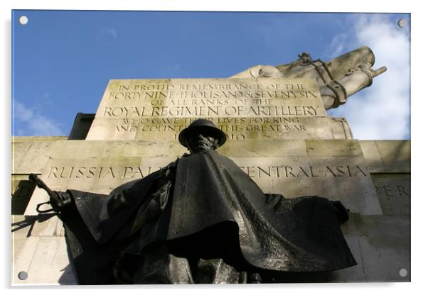 Royal Artillery memorial London,UK. Acrylic by Luigi Petro