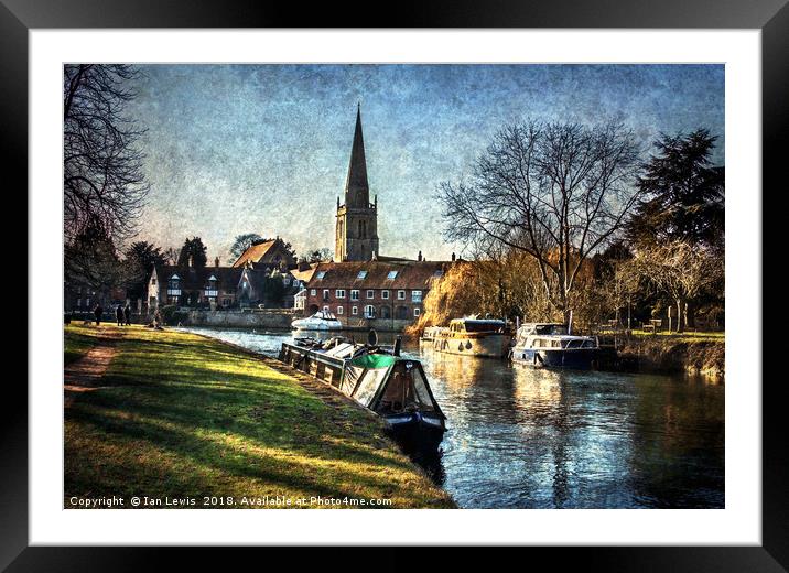 Abingdon on Thames Framed Mounted Print by Ian Lewis