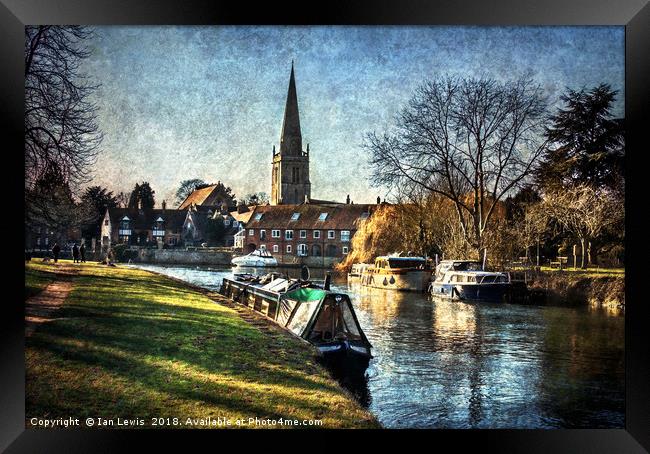 Abingdon on Thames Framed Print by Ian Lewis