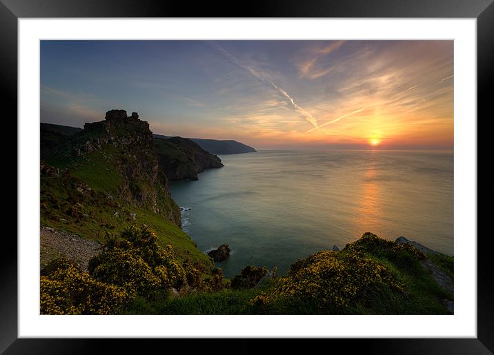 Valley Of the Rocks Sunset Framed Mounted Print by Ashley Chaplin