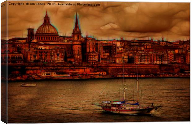 Valletta City of Culture 2018 Canvas Print by Jim Jones