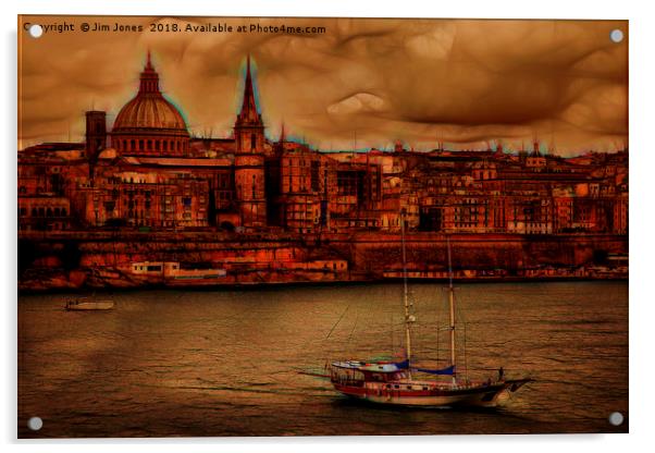 Valletta City of Culture 2018 Acrylic by Jim Jones