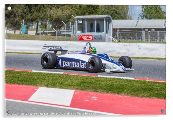 Brabham BT49C at the Circuit de Catalunya Acrylic by Lenscraft Images