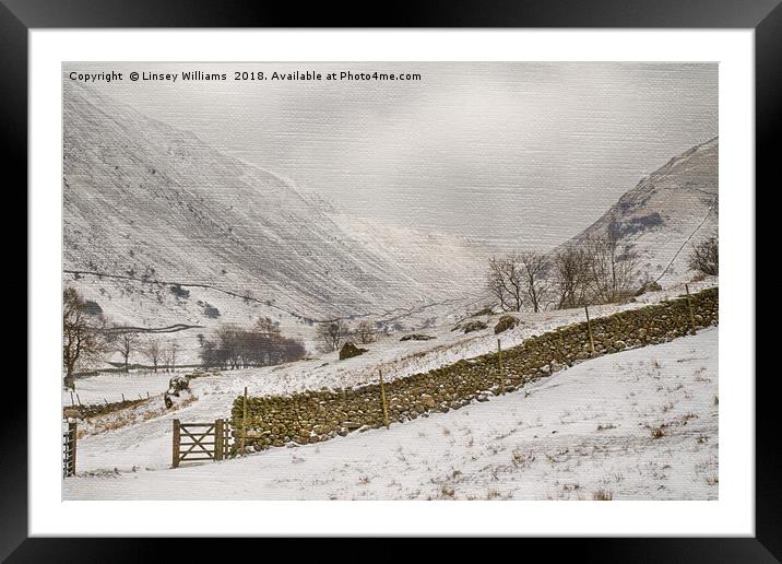 Kirkstone Pass, Cumbria Framed Mounted Print by Linsey Williams
