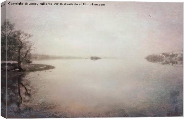 Norfolk Island, Ullswater, Cumbria Canvas Print by Linsey Williams