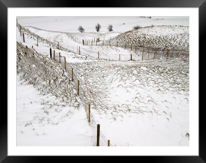 East Gate, Maiden Castle, Dorset, UK Framed Mounted Print by Colin Tracy