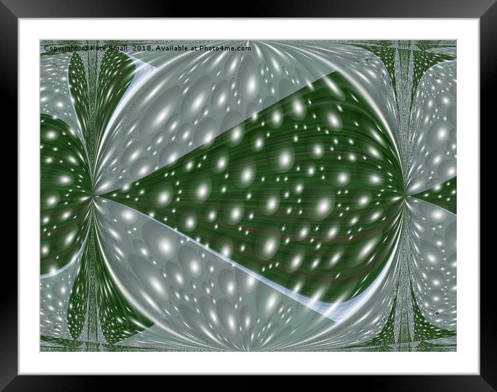 The fairies mystical light bursts from the pod Framed Mounted Print by Kate Small