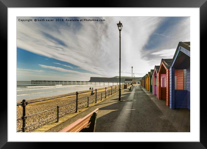 Saltburn Framed Mounted Print by keith sayer