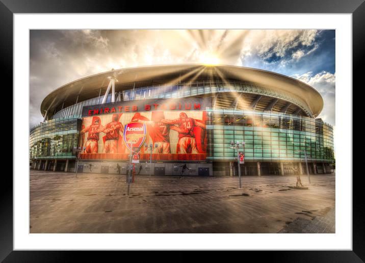  Emirates Stadium  Framed Mounted Print by David Pyatt