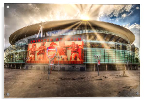  Emirates Stadium  Acrylic by David Pyatt