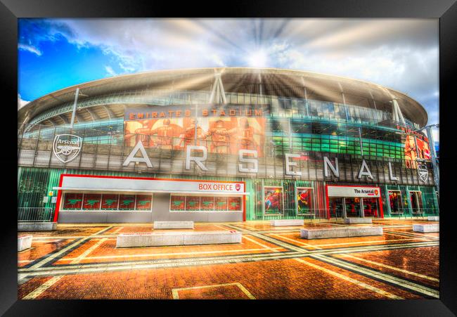 Emirates Stadium  Framed Print by David Pyatt
