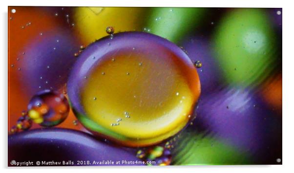         Colour Water Bubble Acrylic by Matthew Balls