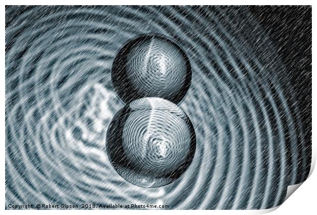 Ripples in the Rain Print by Robert Gipson