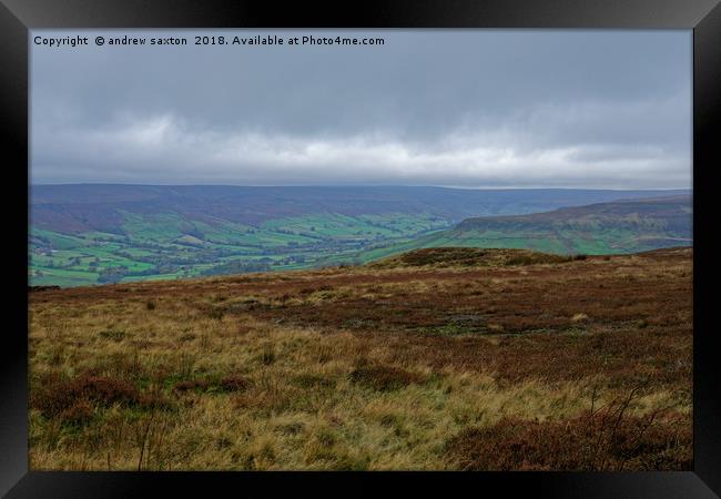 OPEN LAND Framed Print by andrew saxton