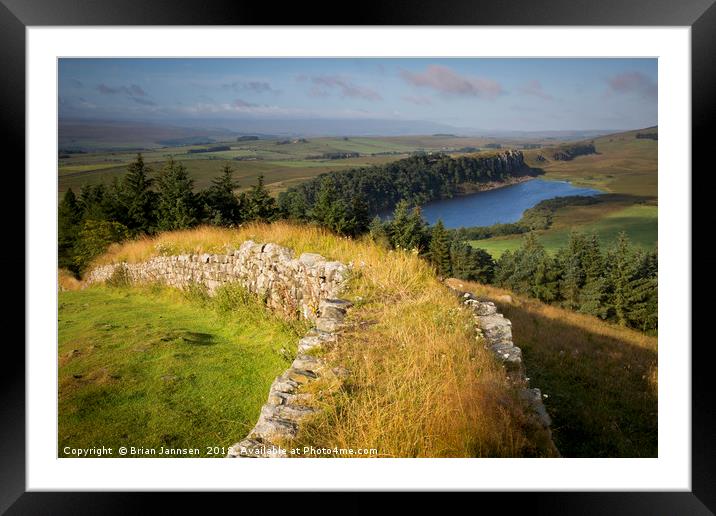 Hadrian's Wall II Framed Mounted Print by Brian Jannsen