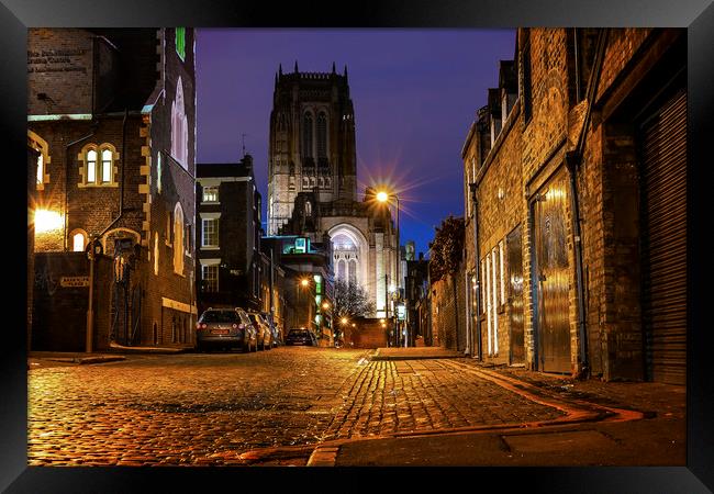 LIVERPOOL CATHEDRAL Framed Print by Kevin Elias