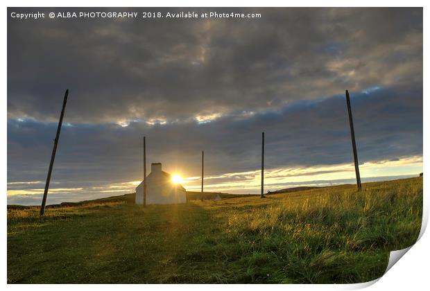 Salmon Bothy, Clachtoll, Scotland. Print by ALBA PHOTOGRAPHY