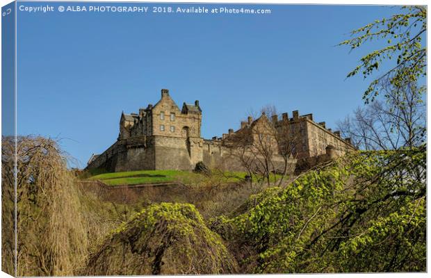 Edinburgh Castle, Edinburgh, Scotland Canvas Print by ALBA PHOTOGRAPHY