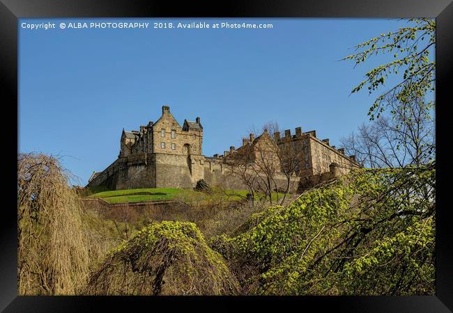 Edinburgh Castle, Edinburgh, Scotland Framed Print by ALBA PHOTOGRAPHY