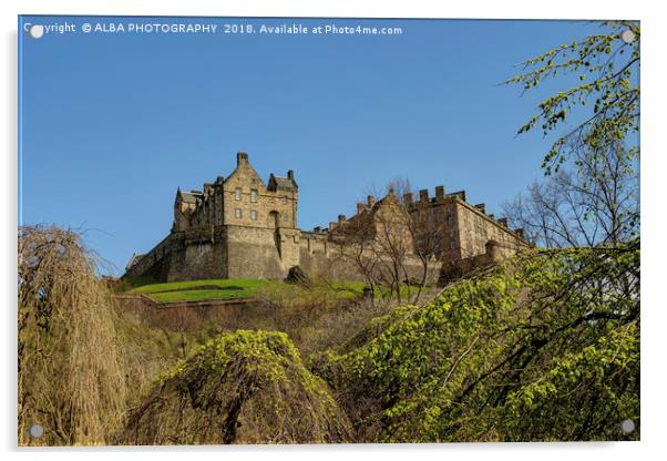 Edinburgh Castle, Edinburgh, Scotland Acrylic by ALBA PHOTOGRAPHY