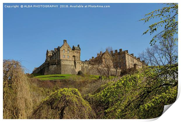Edinburgh Castle, Edinburgh, Scotland Print by ALBA PHOTOGRAPHY