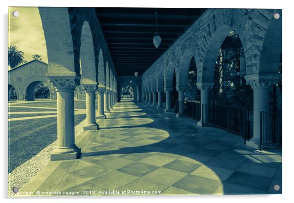 Stanford Hall  Acrylic by jonathan nguyen