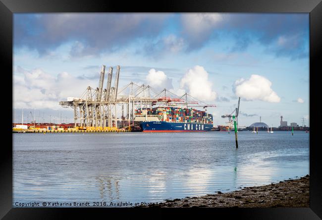 Port of Southampton, England Framed Print by KB Photo