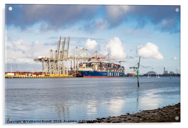 Port of Southampton, England Acrylic by KB Photo