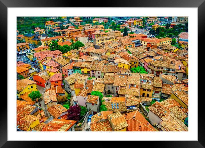 Rooftops Framed Mounted Print by Scott Paul