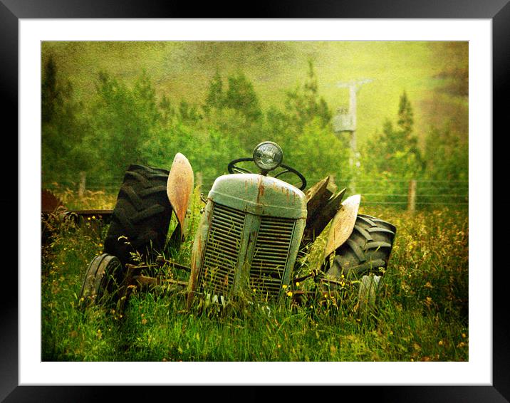 Tractor Tears Framed Mounted Print by Aj’s Images