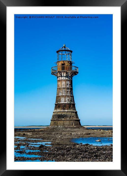 Whiteford lighthouse Framed Mounted Print by RICHARD MOULT