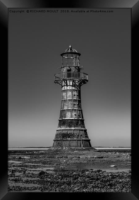 Whiteford lighthouse Framed Print by RICHARD MOULT