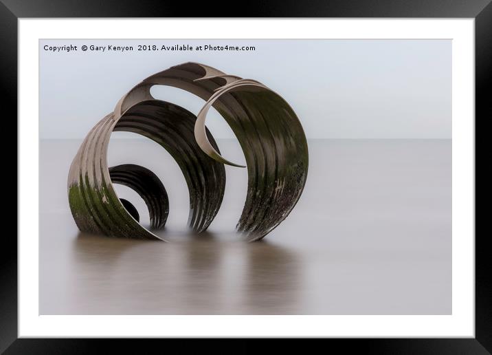 Mary's Shell Cleveleys Beach Framed Mounted Print by Gary Kenyon