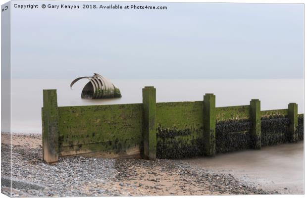 Mary's Shell Cleveleys Beach Canvas Print by Gary Kenyon