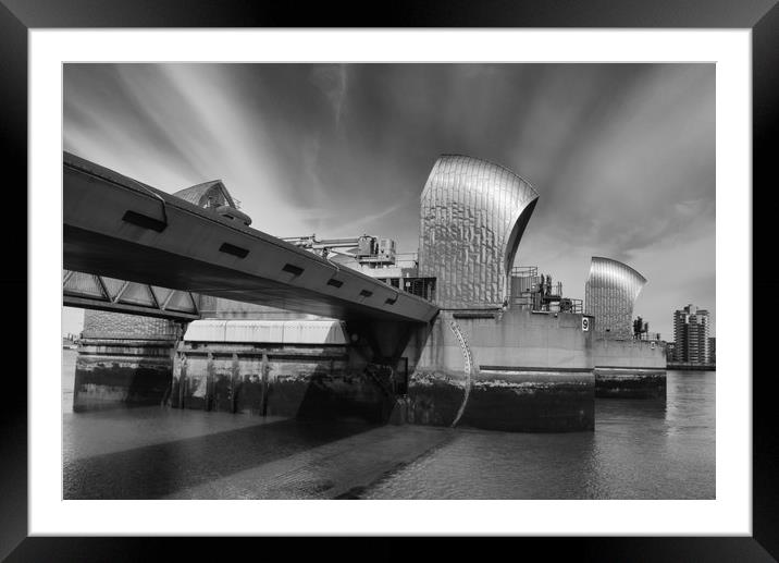 The Thames Barrier Framed Mounted Print by Clive Eariss