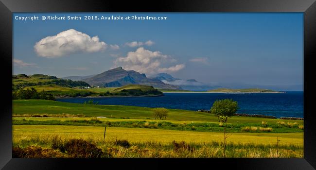 Trotternish from Sconser Golf Course in May #2 Framed Print by Richard Smith