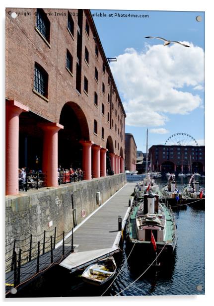 Liverpool's iconic Royal Albert Dock marina Acrylic by Frank Irwin