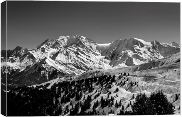 Mt. Blanc Canvas Print by David Hare