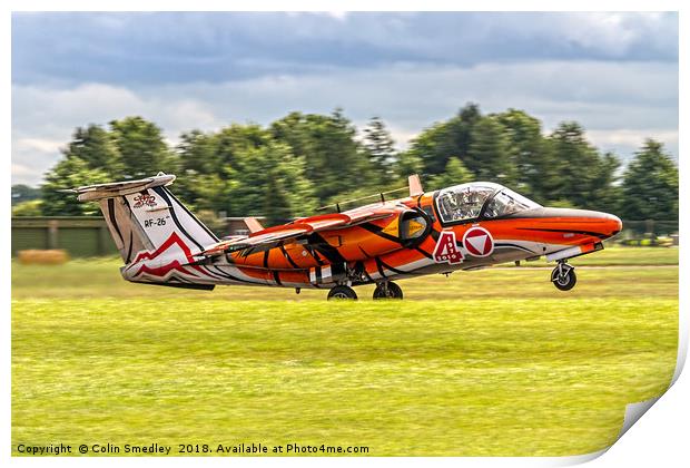 SAAB 105OE 1126/RF-26  Print by Colin Smedley