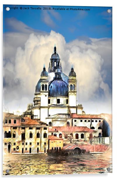 Santa Maria della Salute Venice Acrylic by Jack Torcello