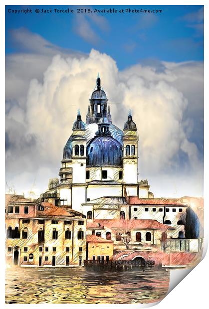 Santa Maria della Salute Venice Print by Jack Torcello