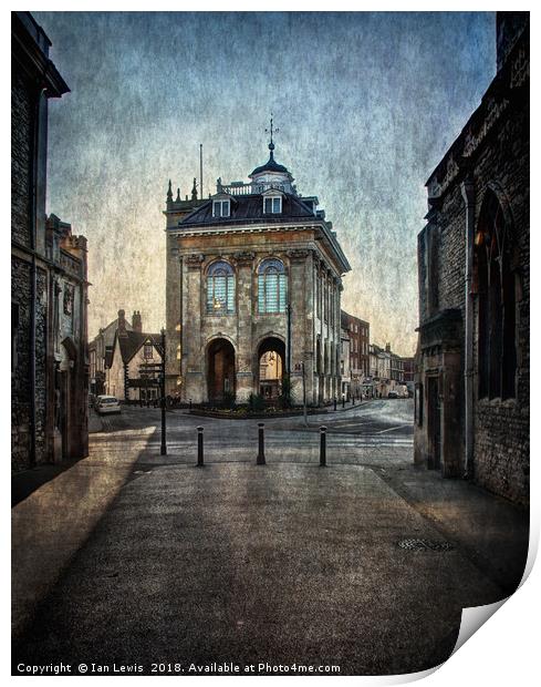 The Town Hall At Abingdon Print by Ian Lewis